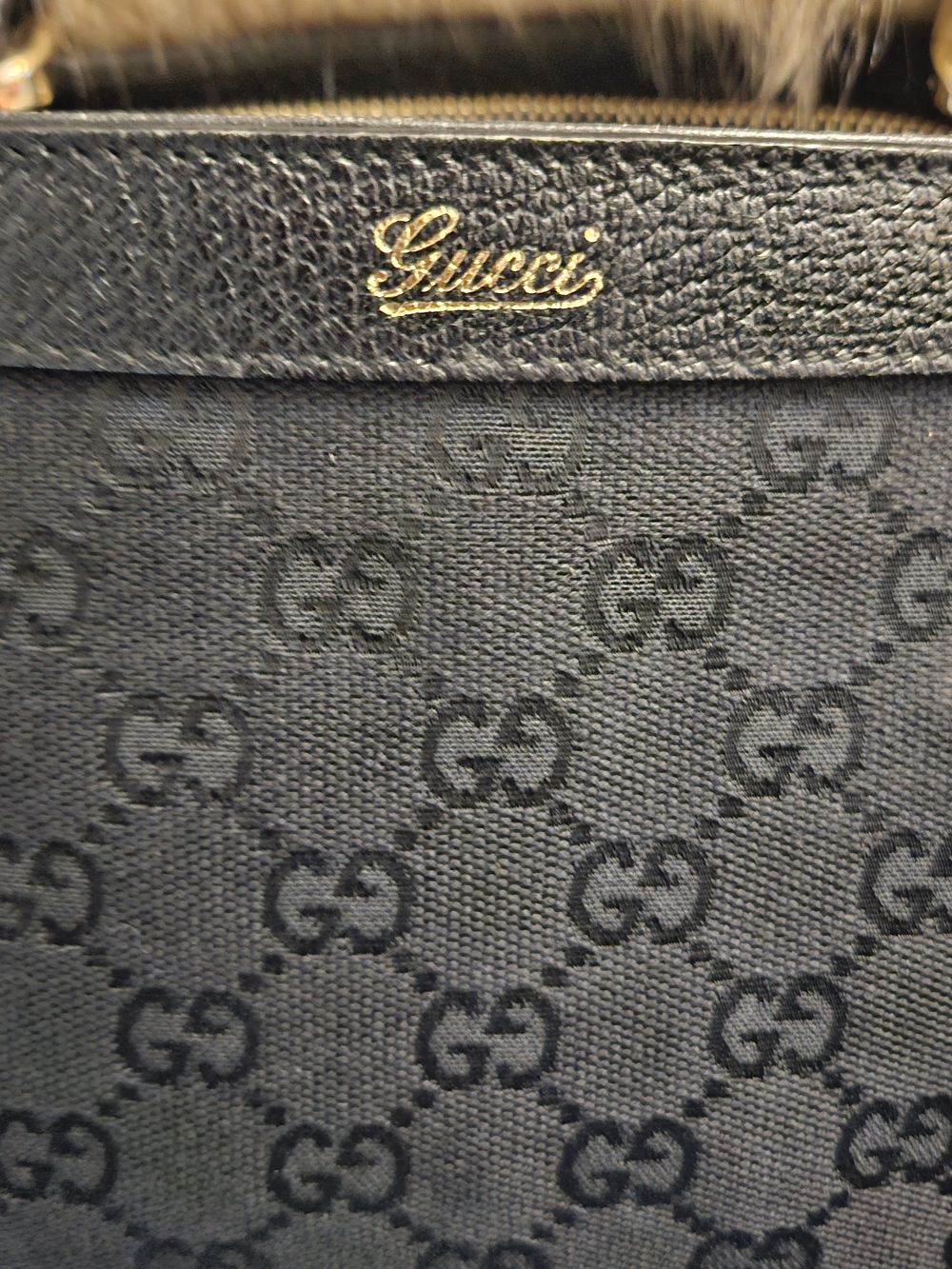 Gucci Black GG Canvas Abbey  Tote W/ Wallet - Picture 8 of 14